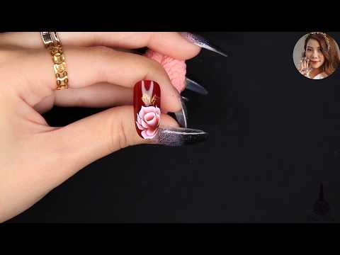 Vẽ mẫu cọ bản nail đẹp cho người mới học nails | Nga Mona Nail