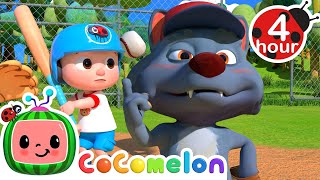 Animal Baseball Game! Batter Up! + More | Cocomelon - Nursery Rhymes | Fun Carto