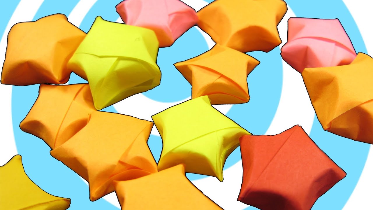 Paper Origami Lucky Star Instructions YouTube