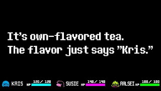 All Tea Flavor Reactions - Deltarune Chapter 2