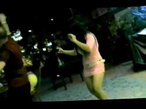 Big Boobs Esarn Lady Dancing at Heineken with Germany! น้องแนท