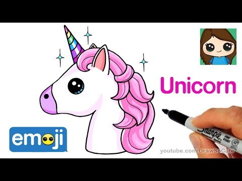 Wie zeichnet man ein niedliches Baby Einhorn - Kawaii Einhorn malen