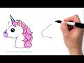 Wie zeichnet man ein niedliches Baby Einhorn - Kawaii Einhorn malen