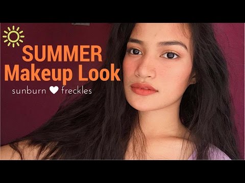 SUMMER MAKEUP TUTORIAL (SUNBURN + FAUX FRECKLES!) | Philippines - YouTube