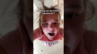 How Many Seconds Can She Hold This Handstand??