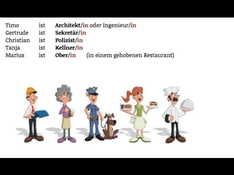 German Vocabulary: Berufe / Professions - YouTube