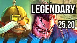 Corki Vs Yasuo Mid 8 Solo Kills, 16414, Legendary Na Master 25.20