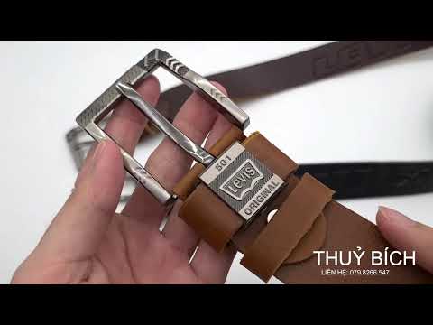 Dây nịt nam da dập chữ thật 100% DHM-048 | Mặt dây lưng khóa kim nguyên khối sang trọng