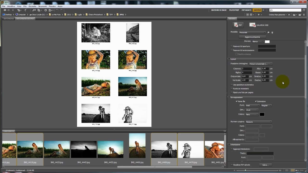 Tutorial Photoshop Italiano | 29 creare facilmente dei provini a contatto con bridge Tutorial Photoshop Italiano | 29 creare facilmente dei provini a contatto con bridge