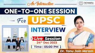 Interview Guidance Program An Interactive One-To-One Session With Dr. Tanu Jain Maam