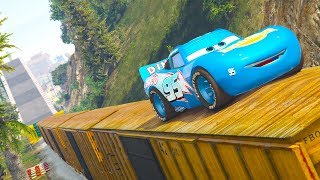 CARS DINOCO FOREST PARKOUR CHALLENGE (Cars Dinoco Lightning Mcqueen)