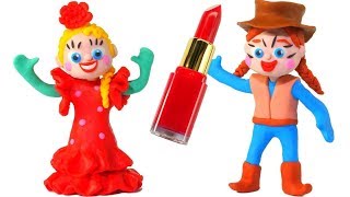 FUNNY KIDS WEAR SPANISH COSTUMES ❤ Play Doh Cartoons For Kids