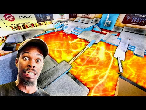 FLAMIN' HOT FLOOR IS LAVA SKATE CHALLENGE!