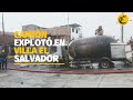 Incendio en Villa El Salvador: camión que transportaba gas e...