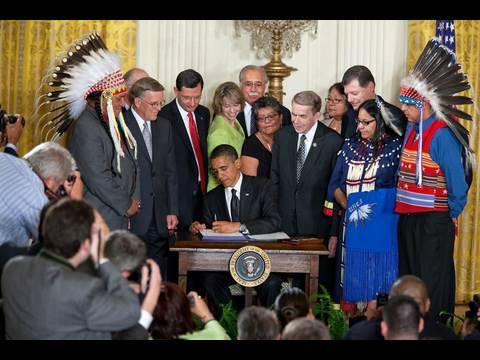Signing the Tribal Law and Order Act