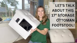 Unboxing The 17-Inch Storage Ottoman Footstool Stylish And Practical Honest Review