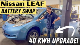 Major Battery Upgrade For This Leaf 40 Kwh Pack Replacement