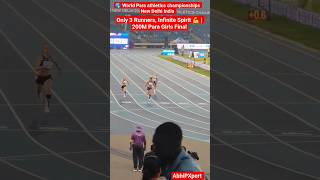 3 Lanes. 3 Dreams. 1 Glory. Para Girls 200M Final