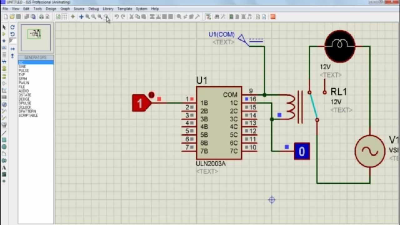 How To Control Relay Using Uln2003a