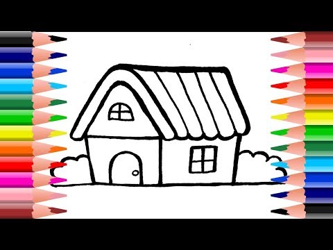 วาดรูป ระบายสี บ้านหลังเล็ก น่ารักอย่างง่ายๆ