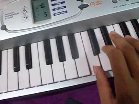 Aane se uske aaye bahar played on keyboard