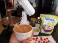 Chocolate Mousse Ice Cream with Raspberries - Low Carb / SugarFree