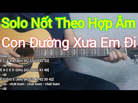 Solo Nốt Theo Hợp Âm | Con Đường Xưa Em Đi | Điêu Chương