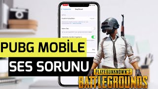 🔥 ÇÖZÜLDÜ | PUBG Mobile Ses Gelmiyor (Iphone Ses Sorunu ) #shorts