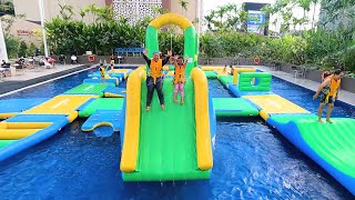 Serunya Bermain Prosotan Air Di Aquaparc Kids Playing In The Swimming Pool