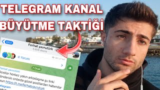 Telegram kanal veya gurup büyütme taktiği