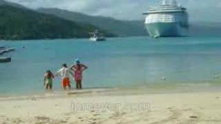 On The Beach At Labadee Haiti From Royal Caribbean Cruise L
