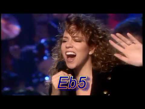 Mariah Carey s 5 Octave Vocal Range Live G#2 G#7
