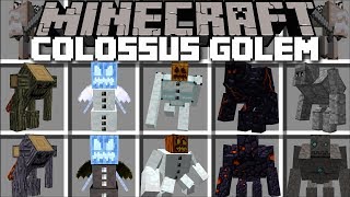 Minecraft COLOSSUS GOLEM MOD / RIDE GIANT GOLEMS AND FIGHT WITH THEM !! Minecraf