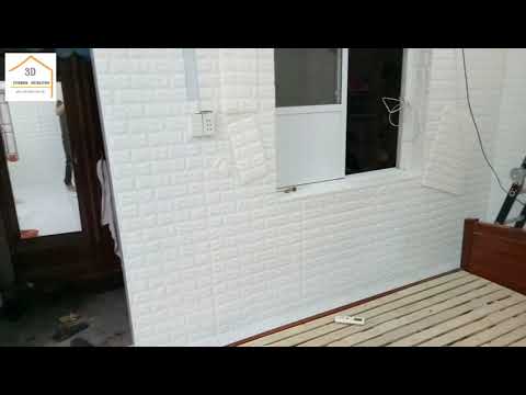 Cách trang trí xốp dán tường 3d cho phòng khách rẻ, đẹp tiết kiệm chi phí