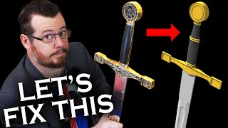 Let's fix EXCALIBUR! Pop-culture sword redesign