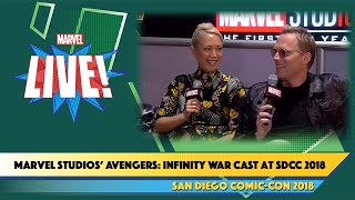 Paul Bettany & Pom Klementieff of Marvel Studios' Avengers: Infinity War Cast at SDCC 2018