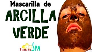 Mascarilla de arcilla y agua mineral fácil y rápido