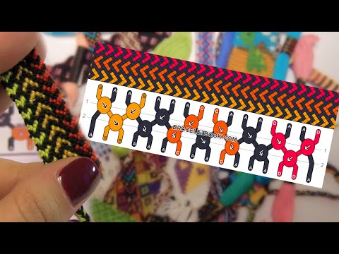 Фенечки прямым плетением схемы видео 125