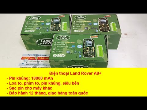 Điện thoại Land Rover A8+ pin khủng 18000mAh