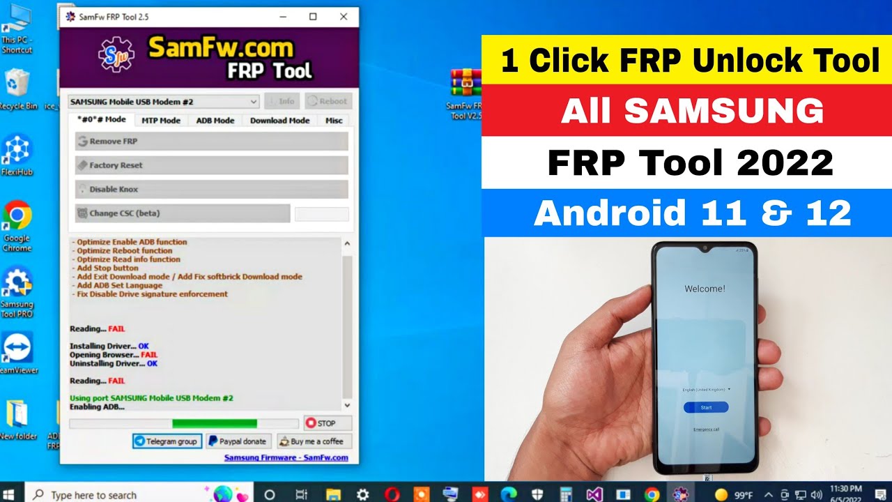 Samsung FRP Tool 2022 || All Samsung FRP/Google Lock Samsung FRP Tool 2022 || All Samsung FRP/Google Lock