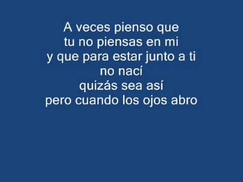 aldo (los aldeanos) a veces (letra) - YouTube