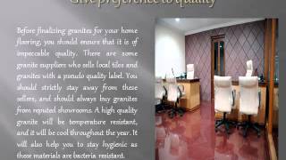 Golden tips to follow while selecting Granite Flooring