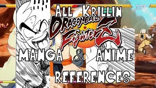 ALL Krillin Manga/Anime References in Dragon Ball FighterZ HD