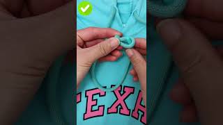 How To Tie Hoodie Rope? Sweater Strings Laces Tie Styles Ep419623