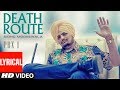 Death Route Lyrical | PBX 1 | Sidhu Moose Wala | Intense | Latest Punjabi Songs 2018
