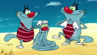 हद Oggy And The Roaches समदर तट पर बतन वल दन Hindi Cartoons For Kids
