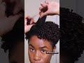 Finger Coiling Routine on Type4 Natural Hair using Kera Care🤍 - IG: @gabriellejanay