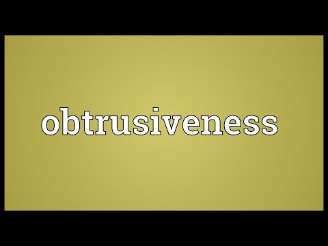 Header of obtrusiveness