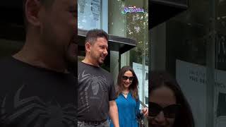 Madhuri Dixit Nene Snapped With Her Husband, And See Whos Spiderman Fan