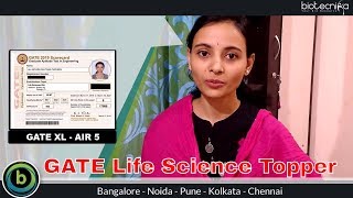 GATE Life Science Topper Ali Aktara reviews BioTecNika's Coaching